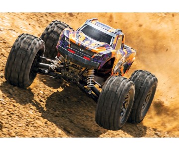 Traxxas Hoss 4X4 VXL - Orange & Purple 1/10 Scale 4WD Brushless Electric Monster Truck