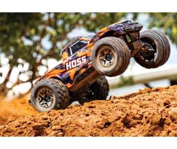 Traxxas Hoss 4X4 VXL - Orange & Purple 1/10 Scale 4WD Brushless Electric Monster Truck