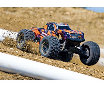 Traxxas Hoss 4X4 VXL - Orange & Purple 1/10 Scale 4WD Brushless Electric Monster Truck