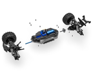 Traxxas Hoss 4X4 VXL - Orange & Purple 1/10 Scale 4WD Brushless Electric Monster Truck
