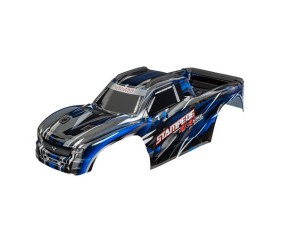 Traxxas Body, Stampede® 4X4 VXL, blue (painted, decals applied) (assembled with front & rear body mounts and rear body support for clipless mounting) - Blue