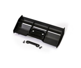 Traxxas Wing (black)/ wing washer / 4x12mm FCS (2)