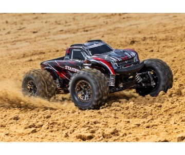 Traxxas Stampede VXL Brushless 1/10 4X4 Monster Truck with TQi™ Traxxas Link™ Enabled 2.4GHz Radio System & Traxxas Stability Management (TSM) - Red
