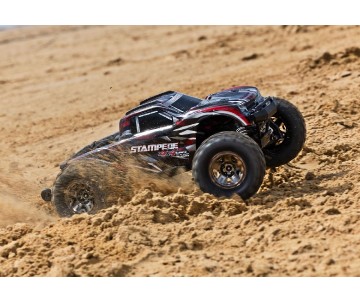 Traxxas Stampede VXL Brushless 1/10 4X4 Monster Truck with TQi™ Traxxas Link™ Enabled 2.4GHz Radio System & Traxxas Stability Management (TSM) - Red