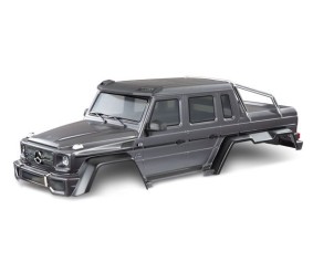 Traxxas Body, Mercedes-Benz G 63, complete (matte graphite metallic) (includes grille, side mirrors, door handles, windshield wipers, & clipless mounting) (requires #8080X & 8828X inner fenders)