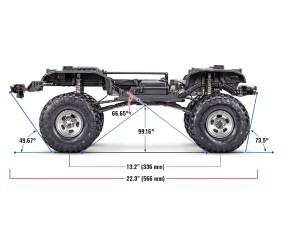 Traxxas TRX-4 Ford F-150 Ranger XLT High Trail Edition 1/10 Scale 4x4 Trail Truck, Fully-Assembled, Waterproof Electronics, Ready-To-Drive, With TQi 2.4GHz 4-Channel Radio System, XL-5 XHV Speed Control, Hi/Low Transmission, Remote Locking Differentials, 