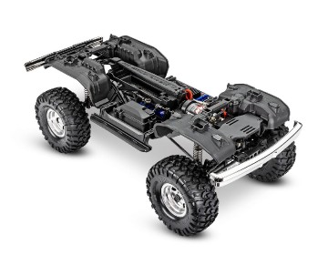 Traxxas TRX-4 Ford F-150 Ranger XLT High Trail Edition 1/10 Scale 4x4 Trail Truck, Fully-Assembled, Waterproof Electronics, Ready-To-Drive, With TQi 2.4GHz 4-Channel Radio System, XL-5 XHV Speed Control, Hi/Low Transmission, Remote Locking Differentials, 