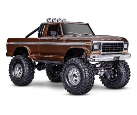 Traxxas TRX-4 Ford F-150 Ranger XLT High Trail Edition 1/10 Scale 4x4 Trail Truck, Fully-Assembled, Waterproof Electronics, Ready-To-Drive, With TQi 2.4GHz 4-Channel Radio System, XL-5 XHV Speed Control, Hi/Low Transmission, Remote Locking Differentials, 
