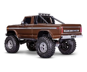 Traxxas TRX-4 Ford F-150 Ranger XLT High Trail Edition 1/10 Scale 4x4 Trail Truck, Fully-Assembled, Waterproof Electronics, Ready-To-Drive, With TQi 2.4GHz 4-Channel Radio System, XL-5 XHV Speed Control, Hi/Low Transmission, Remote Locking Differentials, 