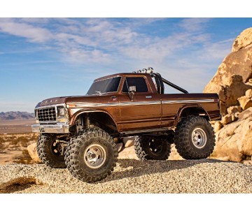 Traxxas TRX-4 Ford F-150 Ranger XLT High Trail Edition 1/10 Scale 4x4 Trail Truck, Fully-Assembled, Waterproof Electronics, Ready-To-Drive, With TQi 2.4GHz 4-Channel Radio System, XL-5 XHV Speed Control, Hi/Low Transmission, Remote Locking Differentials, 