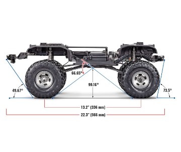 Traxxas TRX-4 Ford F-150 Ranger XLT High Trail Edition 1/10 Scale 4x4 Trail Truck, Fully-Assembled, Waterproof Electronics, Ready-To-Drive, With TQi 2.4GHz 4-Channel Radio System, XL-5 XHV Speed Control, Hi/Low Transmission, Remote Locking Differentials, 