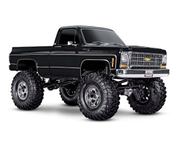Traxxas TRX-4 Chevrolet K10 Cheyenne High Trail Edition (Black): 1/10 Scale 4X4 Trail Truck, Fully-Assembled, Waterproof electronics, Ready-To-Drive, with TQi 2.4GHz 4-channel Radio System, XL-5 HV Speed Control, Hi/Low Transmission, Remote Locking Differ
