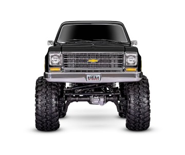 Traxxas TRX-4 Chevrolet K10 Cheyenne High Trail Edition (Black): 1/10 Scale 4X4 Trail Truck, Fully-Assembled, Waterproof electronics, Ready-To-Drive, with TQi 2.4GHz 4-channel Radio System, XL-5 HV Speed Control, Hi/Low Transmission, Remote Locking Differ