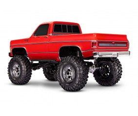 Traxxas TRX-4 Chevrolet K10 Cheyenne High Trail Edition (RED): 1/10 Scale 4X4 Trail Truck, Fully-Assembled, Waterproof electronics, Ready-To-Drive, with TQi 2.4GHz 4-channel Radio System, XL-5 HV Speed Control, Hi/Low Transmission, Remote Locking Differen