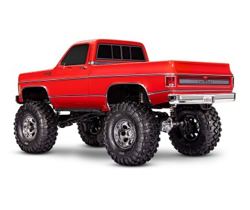 Traxxas TRX-4 Chevrolet K10 Cheyenne High Trail Edition (RED): 1/10 Scale 4X4 Trail Truck, Fully-Assembled, Waterproof electronics, Ready-To-Drive, with TQi 2.4GHz 4-channel Radio System, XL-5 HV Speed Control, Hi/Low Transmission, Remote Locking Differen Traxxas TRX-4 Chevrolet K10 Cheyenne High Trail Edition (RED): 1/10 Scale 4X4 Trail Truck, Fully-Assembled, Waterproof electronics, Ready-To-Drive, with TQi 2.4GHz 4-channel Radio System, XL-5 HV Speed Control, Hi/Low Transmission, Remote Locking Differen