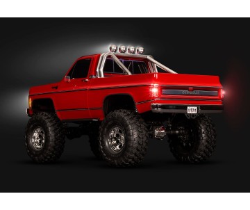 Traxxas TRX-4 Chevrolet K10 Cheyenne High Trail Edition (RED): 1/10 Scale 4X4 Trail Truck, Fully-Assembled, Waterproof electronics, Ready-To-Drive, with TQi 2.4GHz 4-channel Radio System, XL-5 HV Speed Control, Hi/Low Transmission, Remote Locking Differen Traxxas TRX-4 Chevrolet K10 Cheyenne High Trail Edition (RED): 1/10 Scale 4X4 Trail Truck, Fully-Assembled, Waterproof electronics, Ready-To-Drive, with TQi 2.4GHz 4-channel Radio System, XL-5 HV Speed Control, Hi/Low Transmission, Remote Locking Differen