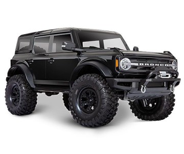 Traxxas TRX4 Scale and Trail 2021 Ford Bronco 1/10 Crawler, XL-5 HV, Titan 12T - Shadow Black With FREE Winch
