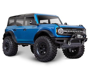 Traxxas TRX4 Scale and Trail 2021 Ford Bronco 1/10 Crawler, XL-5 HV, Titan 12T - Velocity Blue With FREE Winch