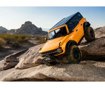 Traxxas TRX4 Scale and Trail 2021 Ford Bronco 1/10 Crawler, XL-5 HV, Titan 12T - Orange With FREE Winch