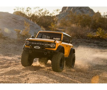 Traxxas TRX4 Scale and Trail 2021 Ford Bronco 1/10 Crawler, XL-5 HV, Titan 12T - Orange With FREE Winch