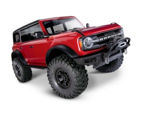 Traxxas TRX4 Scale and Trail 2021 Ford Bronco 1/10 Crawler, XL-5 HV, Titan 12T - Red With FREE Winch