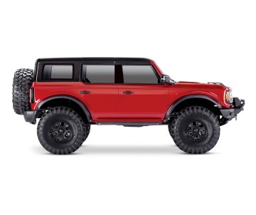 Traxxas TRX4 Scale and Trail 2021 Ford Bronco 1/10 Crawler, XL-5 HV, Titan 12T - Red With FREE Winch