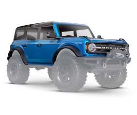Traxxas Body, Ford Bronco (2021), complete, blue (painted) (includes grille, side mirrors, door handles, fender flares, windshield wipers, spare tire mount, & clipless mounting) (requires #8080X inner fenders)