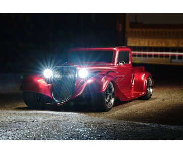 Traxxas Factory Five '35 Hot Rod Truck: 1/10 Scale AWD Electric Truck with TQ 2.4GHz radio system - Metallic Red