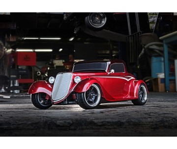 Traxxas Factory Five '33 Hot Rod Coupe: 1/10 Scale AWD Electric Supercar with TQ 2.4GHz radio system - Metallic Red Fade
