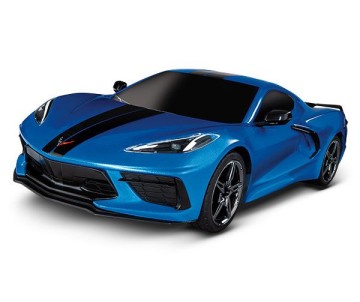 Traxxas Chevrolet Corvette Stingray: 1/10 Scale AWD Supercar with TQ 2.4GHz Radio System - Blue