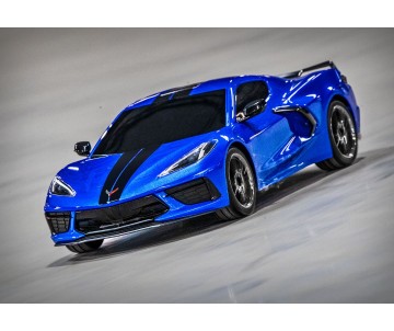 Traxxas Chevrolet Corvette Stingray: 1/10 Scale AWD Supercar with TQ 2.4GHz Radio System - Blue