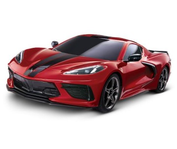 Traxxas Chevrolet Corvette Stingray: 1/10 Scale AWD Supercar with TQ 2.4GHz Radio System - Red