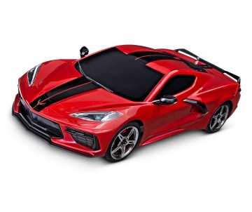 Traxxas Chevrolet Corvette Stingray: 1/10 Scale AWD Supercar with TQ 2.4GHz Radio System - Red