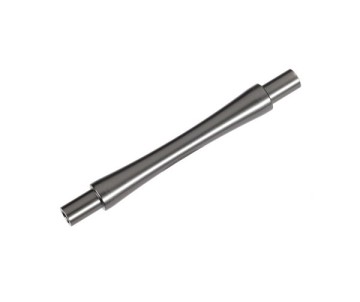 Traxxas Axle, wheelie bar, charcoal gray (aluminum)