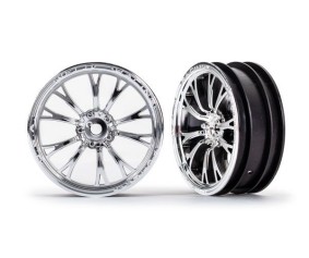 Traxxas Wheels, Weld chrome (front) (2)