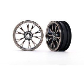 Traxxas Wheels, Weld black chrome (front) (2)