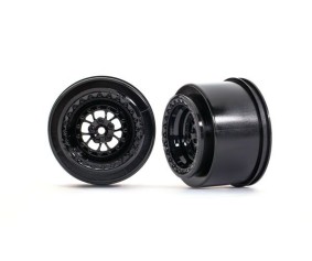 Traxxas Wheels, Weld gloss black (rear) (2)
