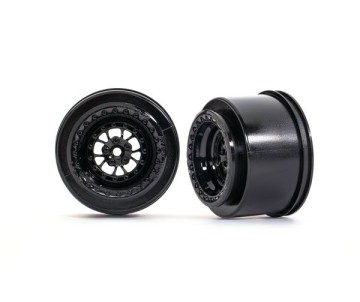 Traxxas Wheels, Weld gloss black (rear) (2)