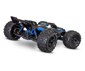 Traxxas Sledge: 1/8 Scale 4WD Brushless Electric Monster Truck with TQi 2.4GHz Traxxas Link Enabled Radio System, Velineon VXL-6s ESC (fwd/rev), and Traxxas Stability Management (TSM) - Blue