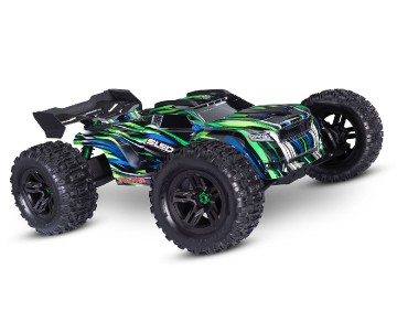 Traxxas Sledge: 1/8 Scale 4WD Brushless Electric Monster Truck with TQi 2.4GHz Traxxas Link Enabled Radio System and Traxxas Stability Management (TSM) - Green