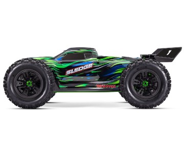 Traxxas Sledge: 1/8 Scale 4WD Brushless Electric Monster Truck with TQi 2.4GHz Traxxas Link Enabled Radio System and Traxxas Stability Management (TSM) - Green