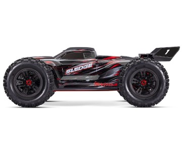 Traxxas Sledge: 1/8 Scale 4WD Brushless Electric Monster Truck with TQi 2.4GHz Traxxas Link Enabled Radio System and Traxxas Stability Management (TSM) - Red Traxxas Sledge: 1/8 Scale 4WD Brushless Electric Monster Truck with TQi 2.4GHz Traxxas Link Enabled Radio System and Traxxas Stability Management (TSM) - Red