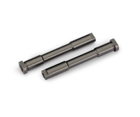 Traxxas Bellcrank posts, steering (aluminum, gray-anodized)