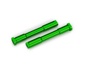 Traxxas Bellcrank posts, steering (aluminum, green-anodized)