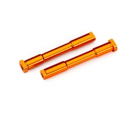 Traxxas Bellcrank posts, steering (aluminum, orange-anodized)