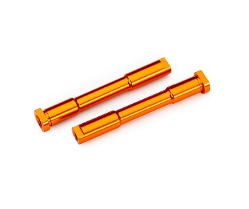 Traxxas Bellcrank posts, steering (aluminum, orange-anodized)