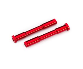 Traxxas Bellcrank posts, steering (aluminum, red-anodized)