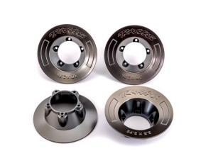 Traxxas Wheel Covers, Satin Black Chrome (4) (Fits TRA9572 Wheels)