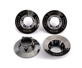 Traxxas Wheel Covers, Black Chrome (4) (Fits TRA9572 Wheels)