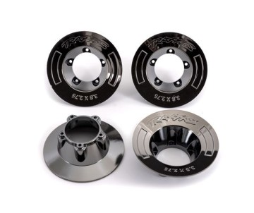 Traxxas Wheel Covers, Black Chrome (4) (Fits TRA9572 Wheels)